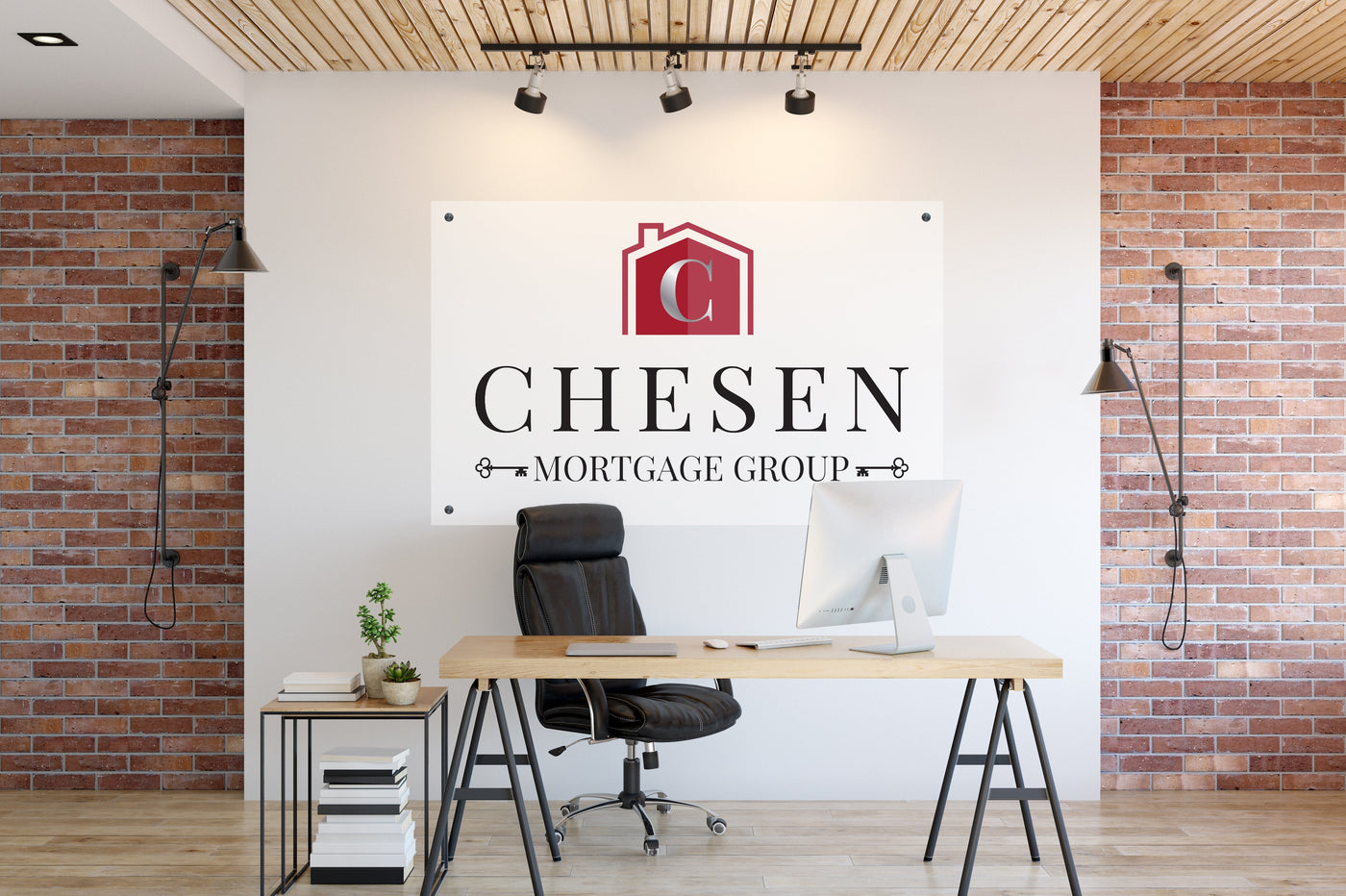 Sign for Business | Acrylic Logo Sign - Mulberry Market Designs