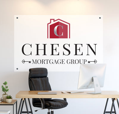 Custom Acrylic Business Logo Sign - Mulberry Market Designs
