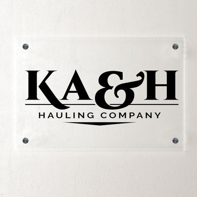Sign for Business | Acrylic Logo Sign - Mulberry Market Designs