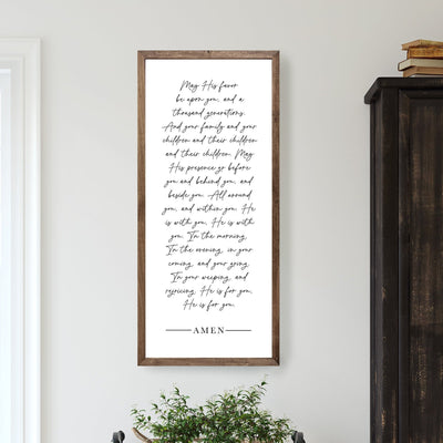 May His Favor Be Upon You | The Blessing | Christian Wall Art - Mulberry Market Designs