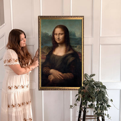 Vintage Mona Lisa Painting Wall Art