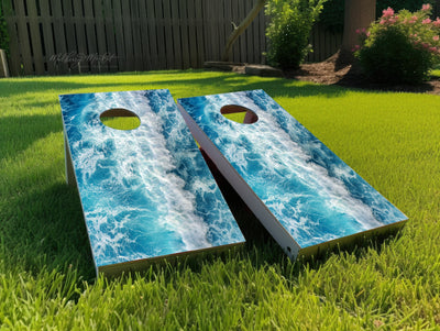 Ocean Wave Cornhole Boards