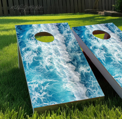 Ocean Wave Cornhole Boards