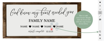 Personalized Adoption Day Sign Wood Framed Sign