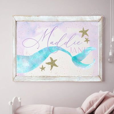 Personalized Mermaid Sign