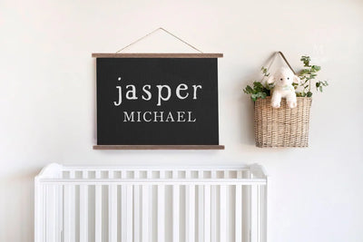 Personalized Name Nursery Canvas Sign Hanging
