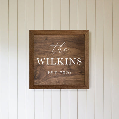 Personalized Name Wood Hidden Gun Storage Box - Mulberry Market Designs