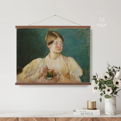 Portrait Of A Woman Vintage Wall Art Hanging Canvas