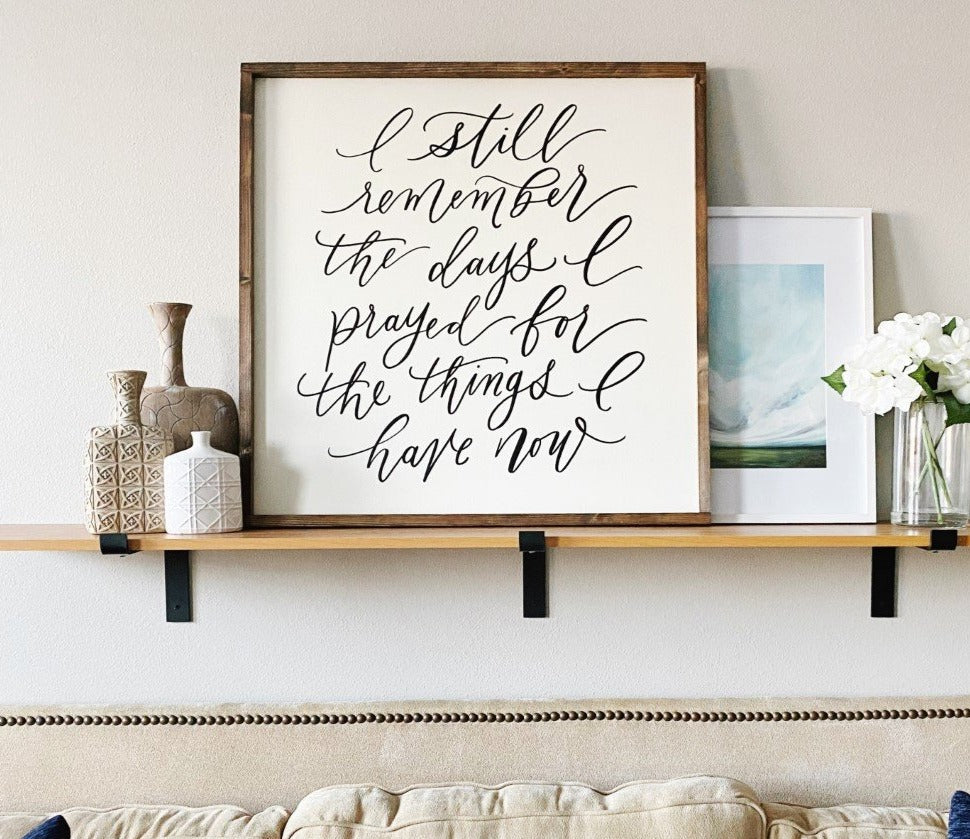 I Still Remember the Days | Farmhouse Wall Art - Mulberry Market Designs