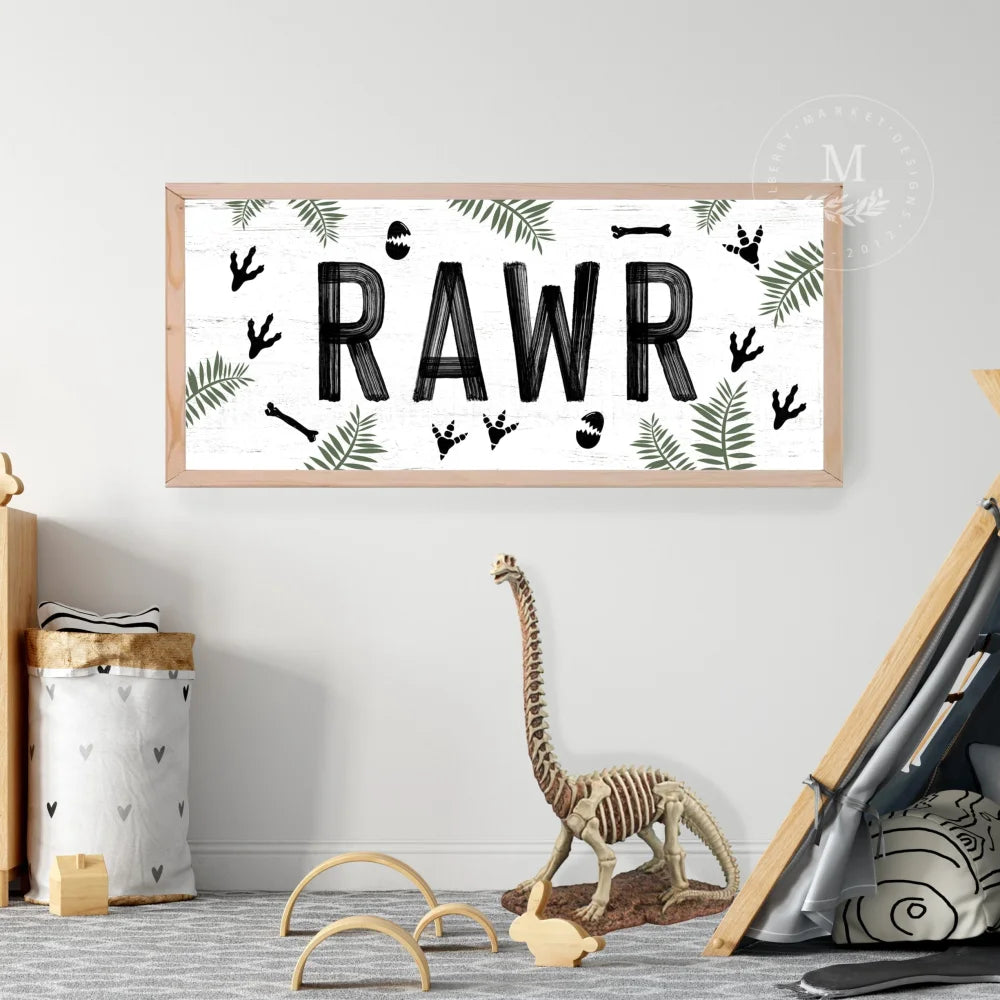Rawr Dinosaur Sign