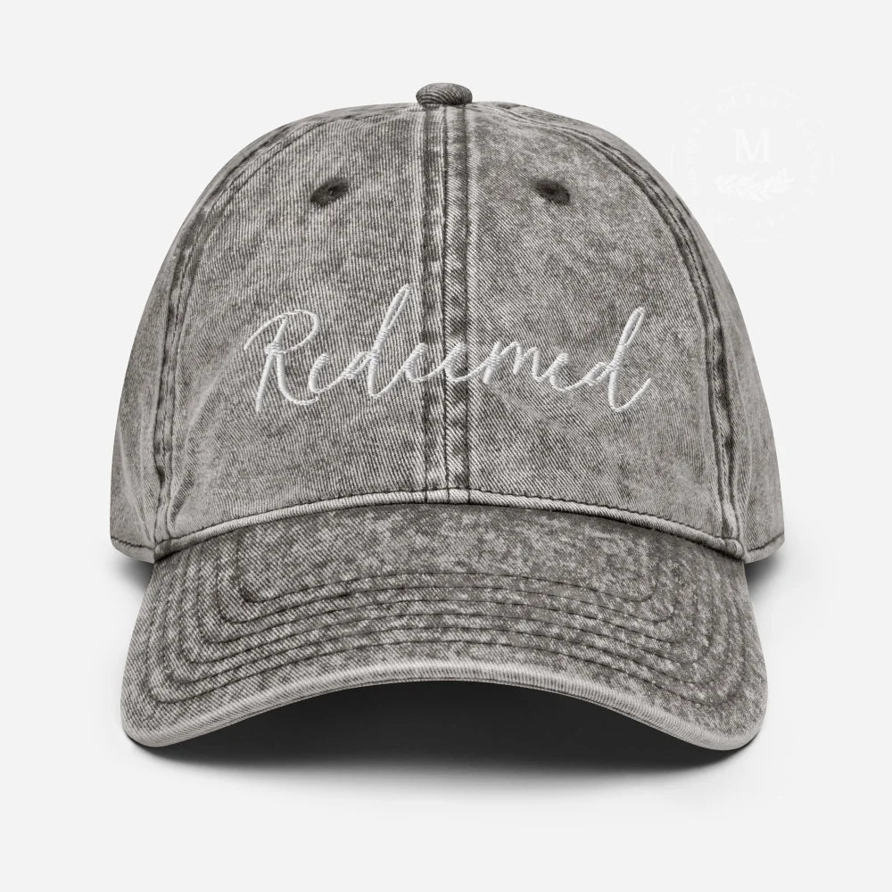 Redeemed Baseball Hat Charcoal Grey