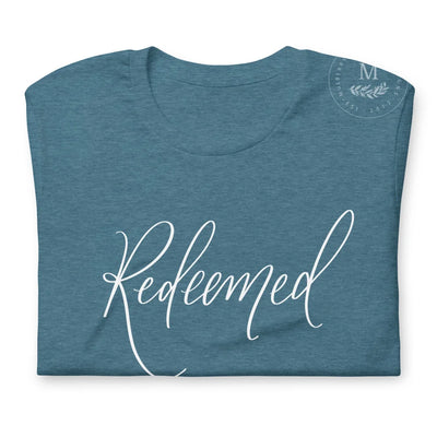 Redeemed Christian Tshirt Heather Deep Teal / S