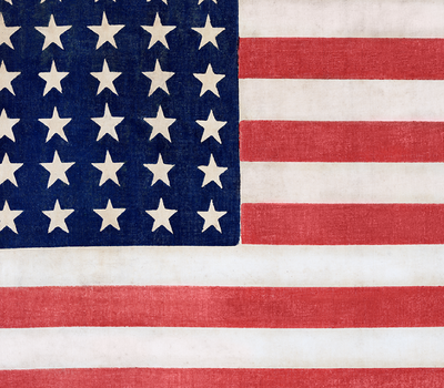Patriotic American Flag | Wood Framed Sign - Mulberry Market Designs