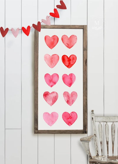 Valentines Heart Sign | Wood Framed
