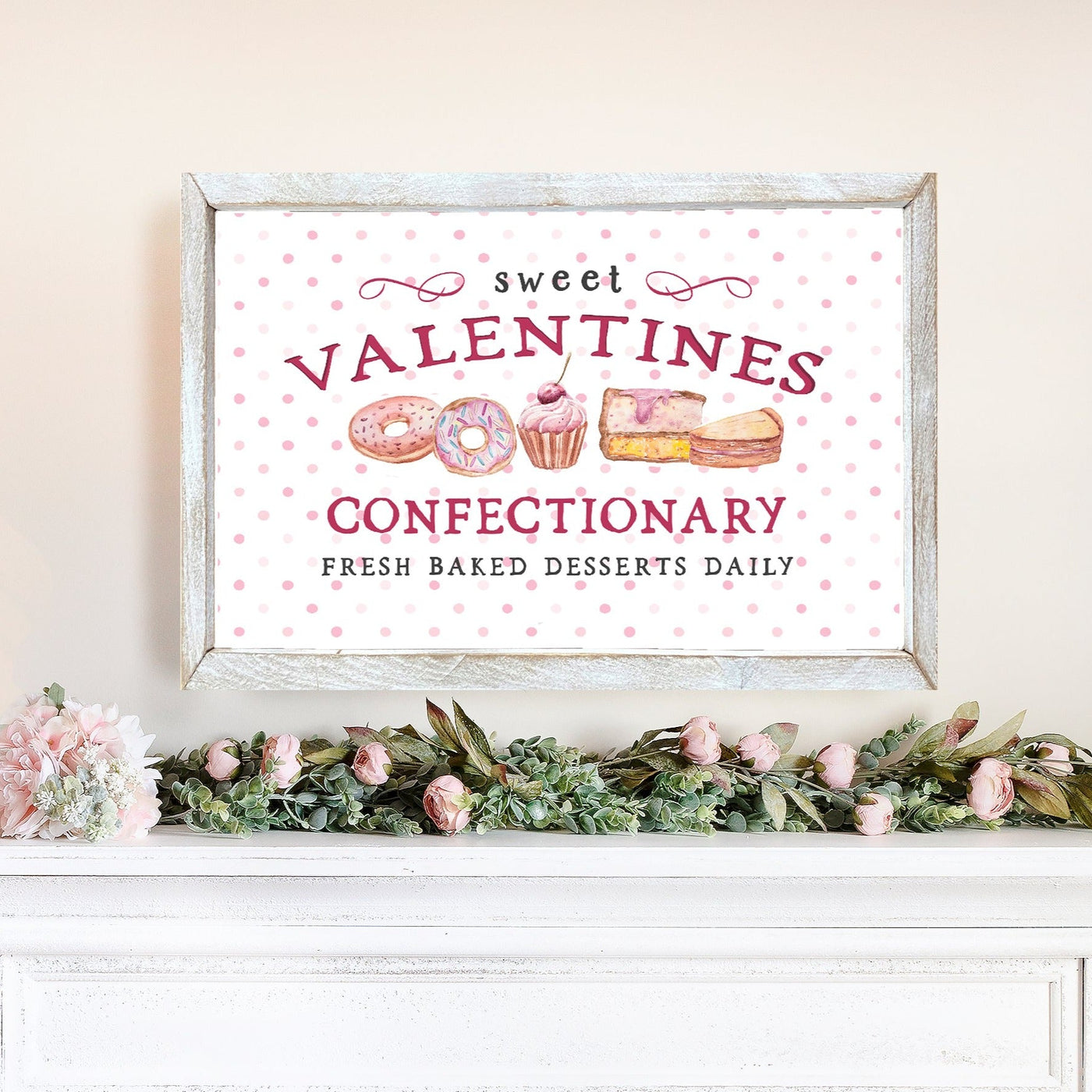 Sweet Valentines Confectionary Wall Art - Mulberry Market Designs