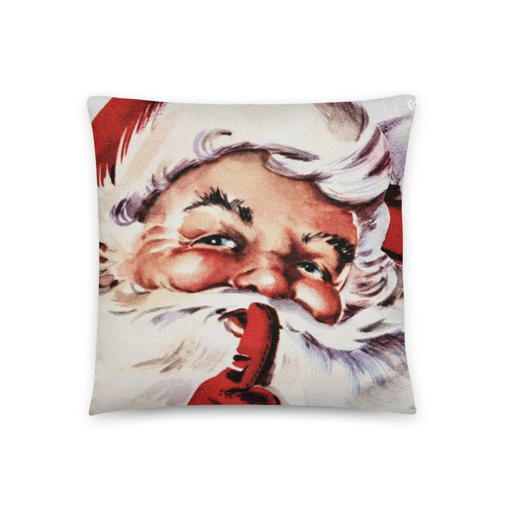 Vintage Santa Christmas Pillow 18×18