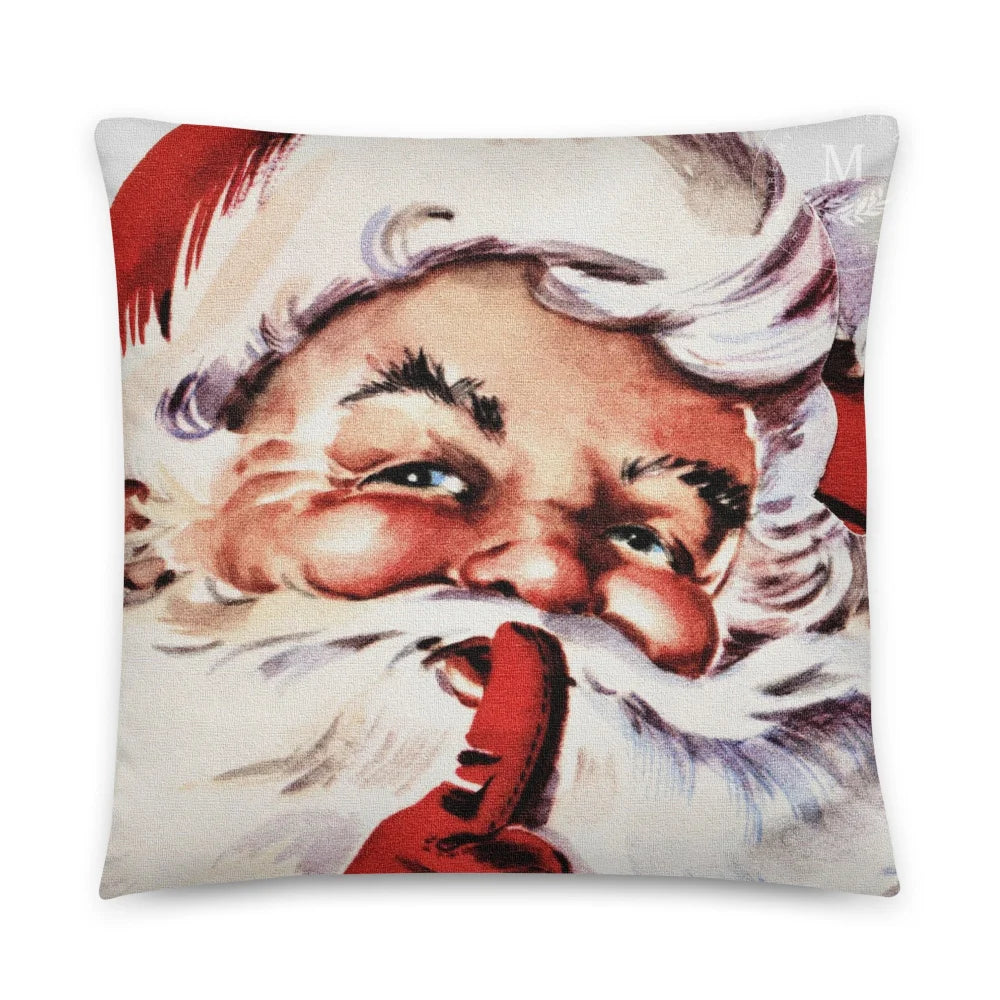 Vintage Santa Christmas Pillow 22×22