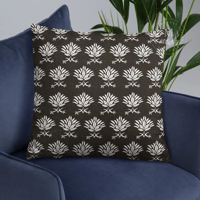 A cozy, neutral pillow, perfect for any room --- • 100% polyester case and insert • Hidden zipper • Machine-washable case • Shape-retaining polyester insert included (hand wash only)
