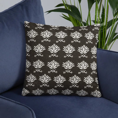 A cozy, neutral pillow, perfect for any room --- • 100% polyester case and insert • Hidden zipper • Machine-washable case • Shape-retaining polyester insert included (hand wash only)