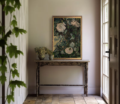 Vintage Art Florale Abstract Painting - Mulberry Market Designs