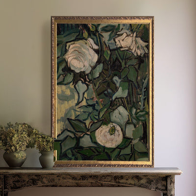 Vintage Art Florale Abstract Painting - Mulberry Market Designs