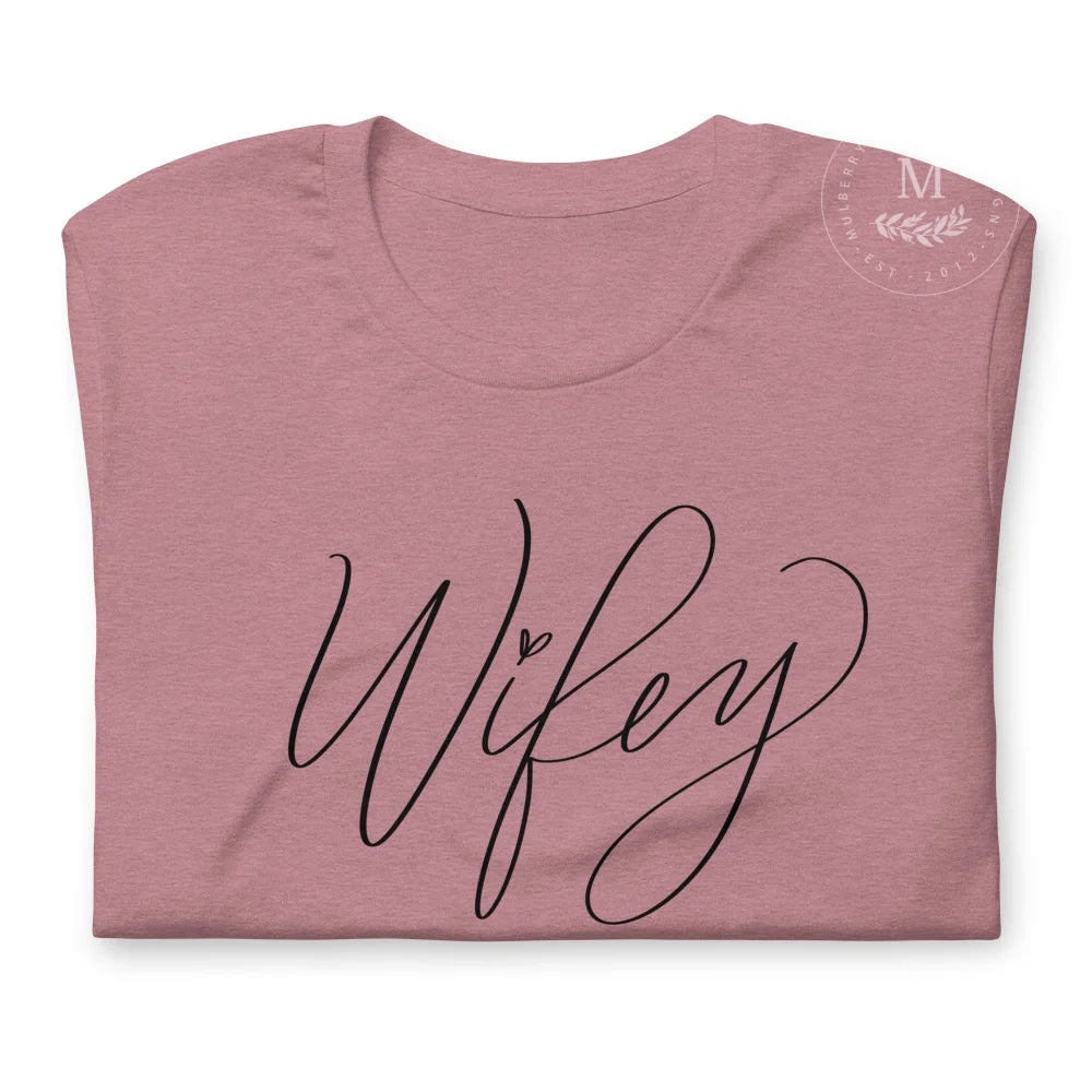 Wifey T-Shirt Heather Orchid / S