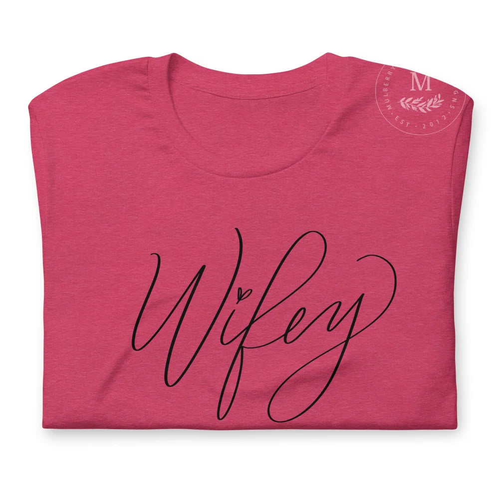 Wifey T-Shirt Heather Raspberry / S