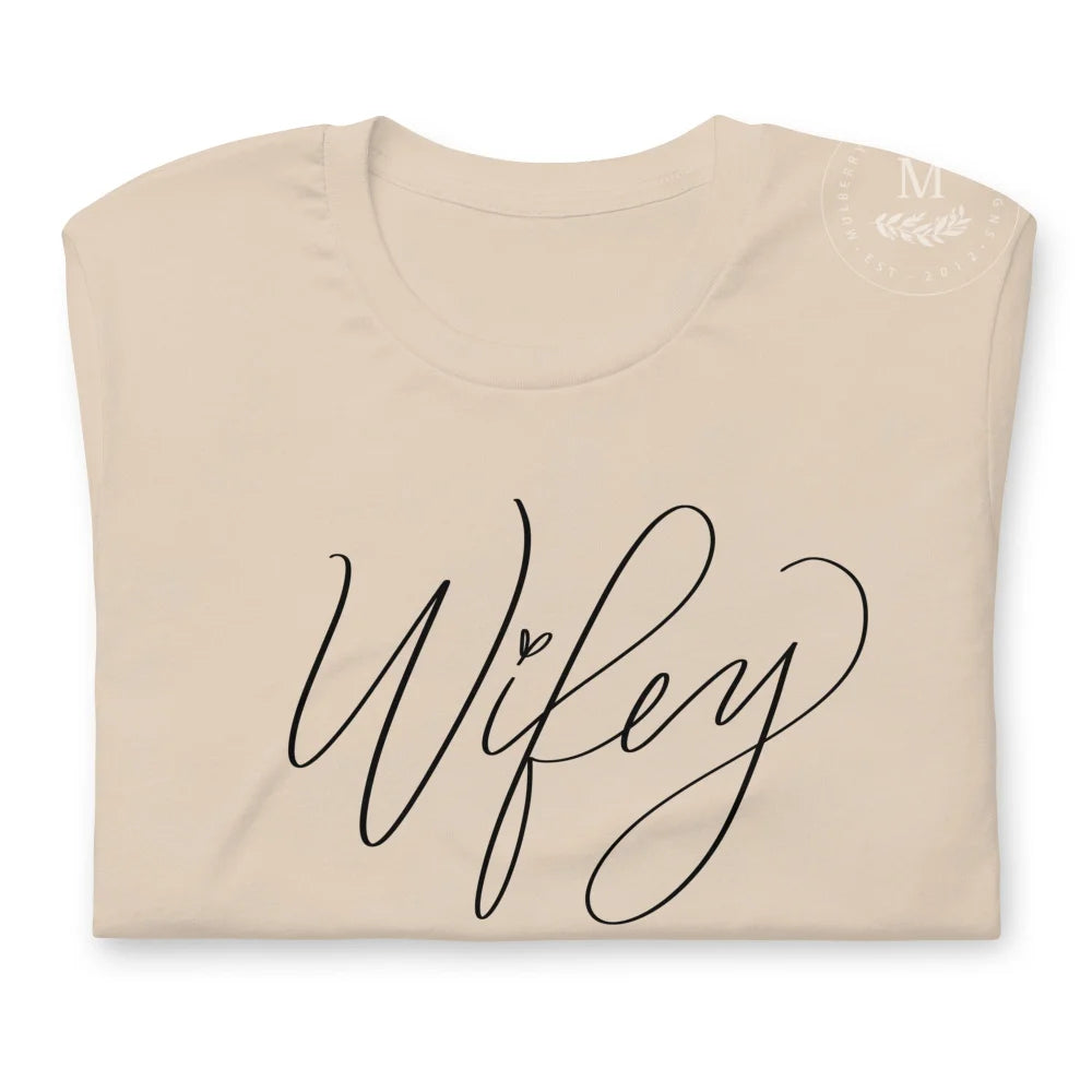 Wifey T-Shirt Soft Cream / Xs