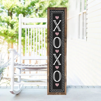 Xoxo Valentines Day Wood Framed Porch Sign