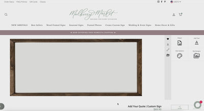 instructional video for how to create personalized wall art with a quote